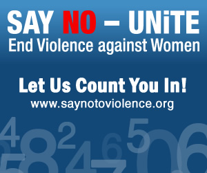 Foto della Campagna Say no to violence