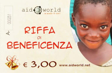 Il biglietto della riffa Aidworld